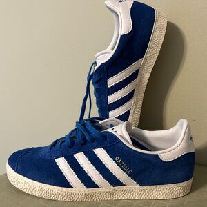 Adidas Gazelle J - BB2501 - Blue/White - Size Euro 40 - Wm's 8.5 to 9 - Men 7